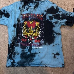 Tie-Dye T-Shirt - Blue and Black